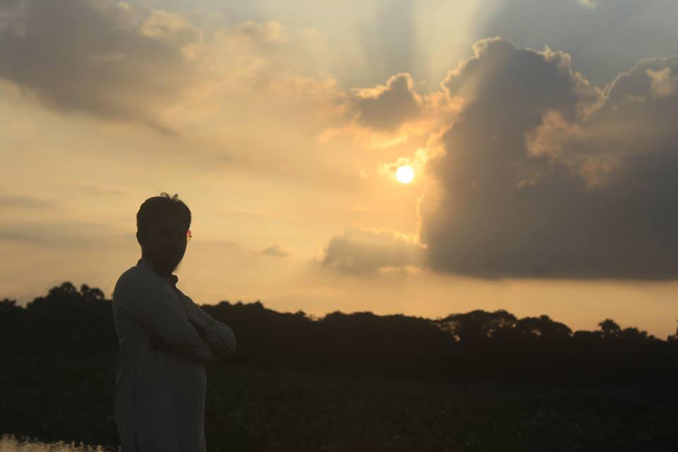 Sunset during travel